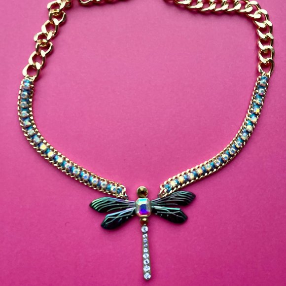 NWT Betsey Johnson Bug Collector Dragonfly Necklace + Earrings SET - Picture 16 of 16